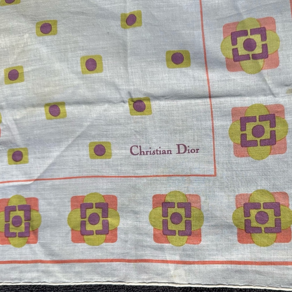 Vintage Dior 24” Scarf - Picture 2 of 5